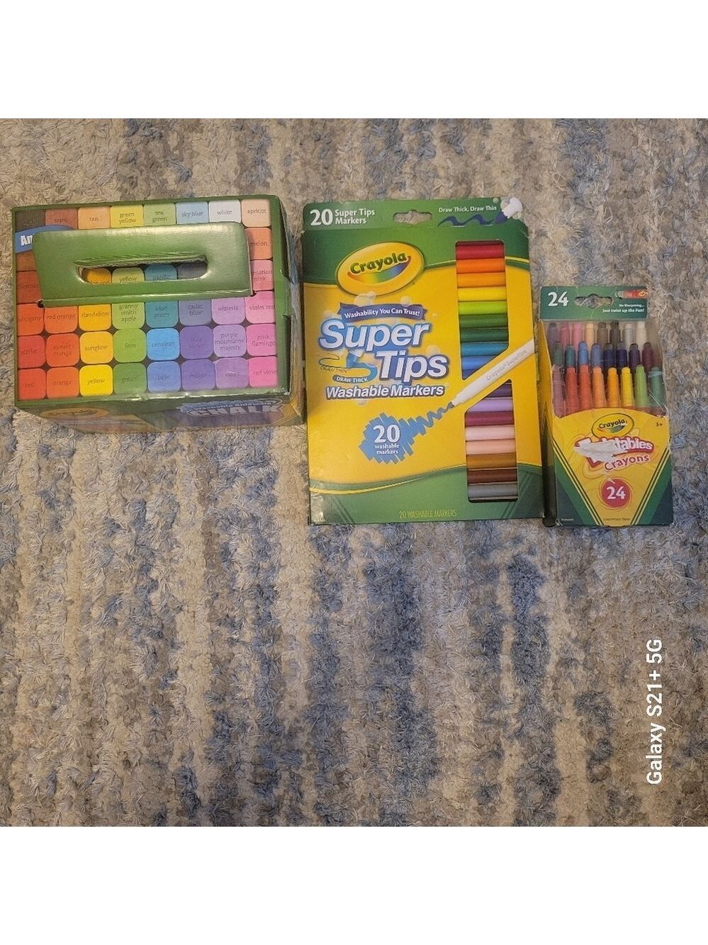 NEW Crayola Chalk, Markers, and crayons